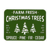 BOERDERIJ VERS CHRISTMAS TREES MAGNEET (Horizontaal)