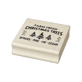 BOERDERIJ VERS CHRISTMAS TREES 	RUBBERSTEMPEL (Stempel)