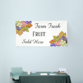 Boerderij vers fruit voeg tekst toe spandoek (Beurs)