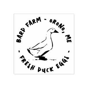 Boerderij Verse eenden Euck Silhouette Eggton Rubberstempel