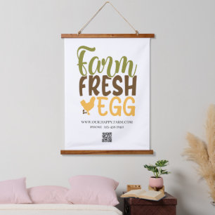 Boerderij verse EGG, aangepast bedrijf Hangend Wandkleed
