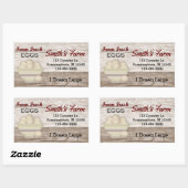 Boerderij verse eieren Aangepaste Sticker (Vel)