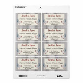  Boerderij Verse eieren Etiket voor kippen (Full Sheet)