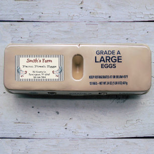  Boerderij Verse eieren Etiket voor kippen