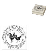 Boerderij Verse eieren Hen Eiwitkarton Rubberstempel (Gestempeld)