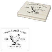 Boerderij verse eieren | Monogram Eierkarton Stemp Rubberstempel (Gestempeld)