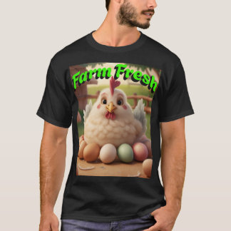 Boerderij verse eieren t-shirt