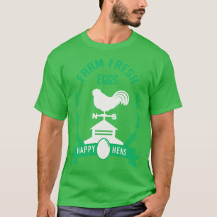 Boerderij verse eieren t-shirt