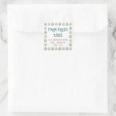 Boerderij verse eieren vierkante sticker (Tas)