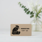 Boerderij verse eieren visitekaartje (Staand voorkant)