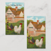 Boerderij Verse eieren voor verkoop Visitekaartje (Voorkant / Achterkant)