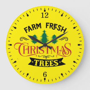 Boerderij Verse Kerstbomen Design-54394 Grote Klok