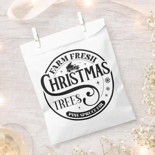 Boerderij Verse kerstbomen Pine Spruce Fir Bedankzakje (Geknipt)