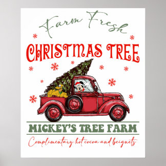 boerderij verse kerstboom2 poster