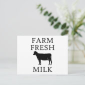 Boerderij verse melk, koeien briefkaart (Staand voorkant)