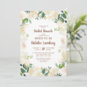 Boerderij Verse rustieke chique bruids brunch douc Kaart (Staand voorkant)