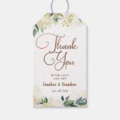 Boerderij Verse rustieke Land Bloemen Dank u Cadeaulabel (Voorkant)