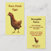 Boerderij Visitekaartje verse eieren (Voorkant / Achterkant)