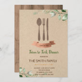 Boerderij voor de diner kaart (Voorkant / Achterkant)