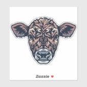 Boerderij vriend vee gezicht sticker (Vel)