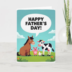 Boerderij Vrienden Vaderdag Kaart
