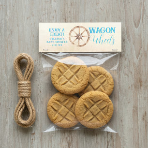 Boerderij Wagon Wheels Blauwe Baby Shower Favor Vo