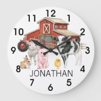 Boerderij Waterverf Koe Varkens Monogram