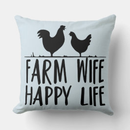 Boerderij wife Happy Life-ontwerp Kussen