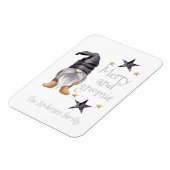 Boerderij Winter Waterverf Gnome voor Kerstmis Magneet (Linkerzijde)