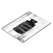 Boerderij Wit Hout Rustiek Melkkannetje Home Sweet Notitieboek (Linkerzijde)