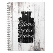Boerderij Wit Hout Rustiek Melkkannetje Home Sweet Notitieboek (Voorkant)
