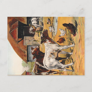  Boerderij Yard Briefkaart