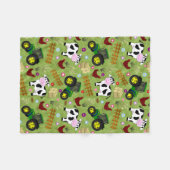 Boerderij Yard-Koe Fleece Deken (Voorkant (Horizontaal))