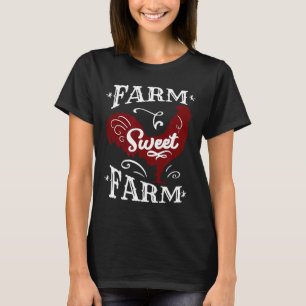 Boerderij Zoete Boerderij Vee Fokken Gewassen Oogs T-shirt