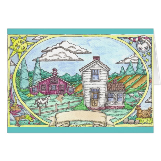 Boerderij zomer (Voorkant Horizontaal)