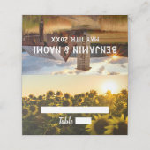 Boerderij & Zonnebloemen Trouwplaats Kaarten (Buitenkant ongevouwen)