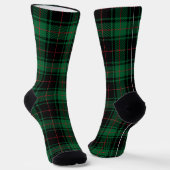 Boerderij zwart rood rustiek tartan ruitpatroon sokken (Gebogen)