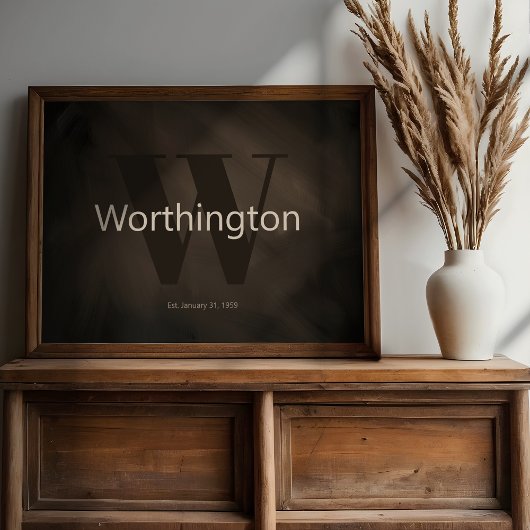 Boerderijdecorprint met rustieke op maat gemaakte poster