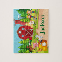 Boerderijdier Kind Naam Puzzel