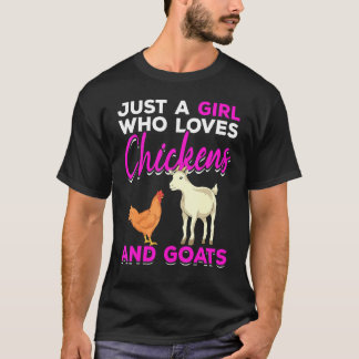 Boerderijdier Meisjes Boer Vrouwen Landbouw Geit C T-shirt