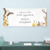 Boerderijdieren Baby shower Banner (Beurs)