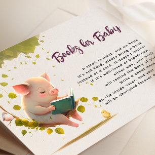 Boerderijdieren Baby Shower Boeken voor Baby Kaart