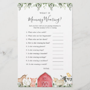 Boerderijdieren Baby shower Wat draagt mama