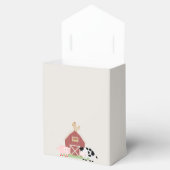Boerderijdieren Barnyard Beige Baby shower Favor B Bedankdoosjes (Geopend)