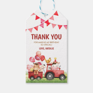 Boerderijdieren, Barnyard, Ranch Cadeaulabel