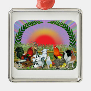 Boerderijdieren Metalen Ornament