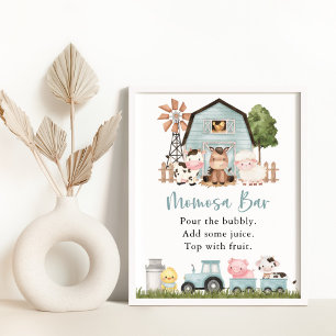Boerderijdieren, Mooie Dieren, Blauwe Schuur, Momo Poster