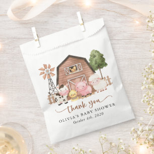 Boerderijdieren, Mooie Dieren, Schuur, Baby Shower Bedankzakje