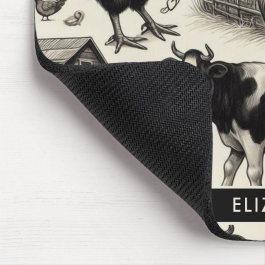 boerderijdieren schilderen muismat (Hoek)