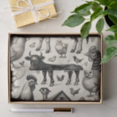  boerderijdieren schilderen tissuepapier (Geschenk)